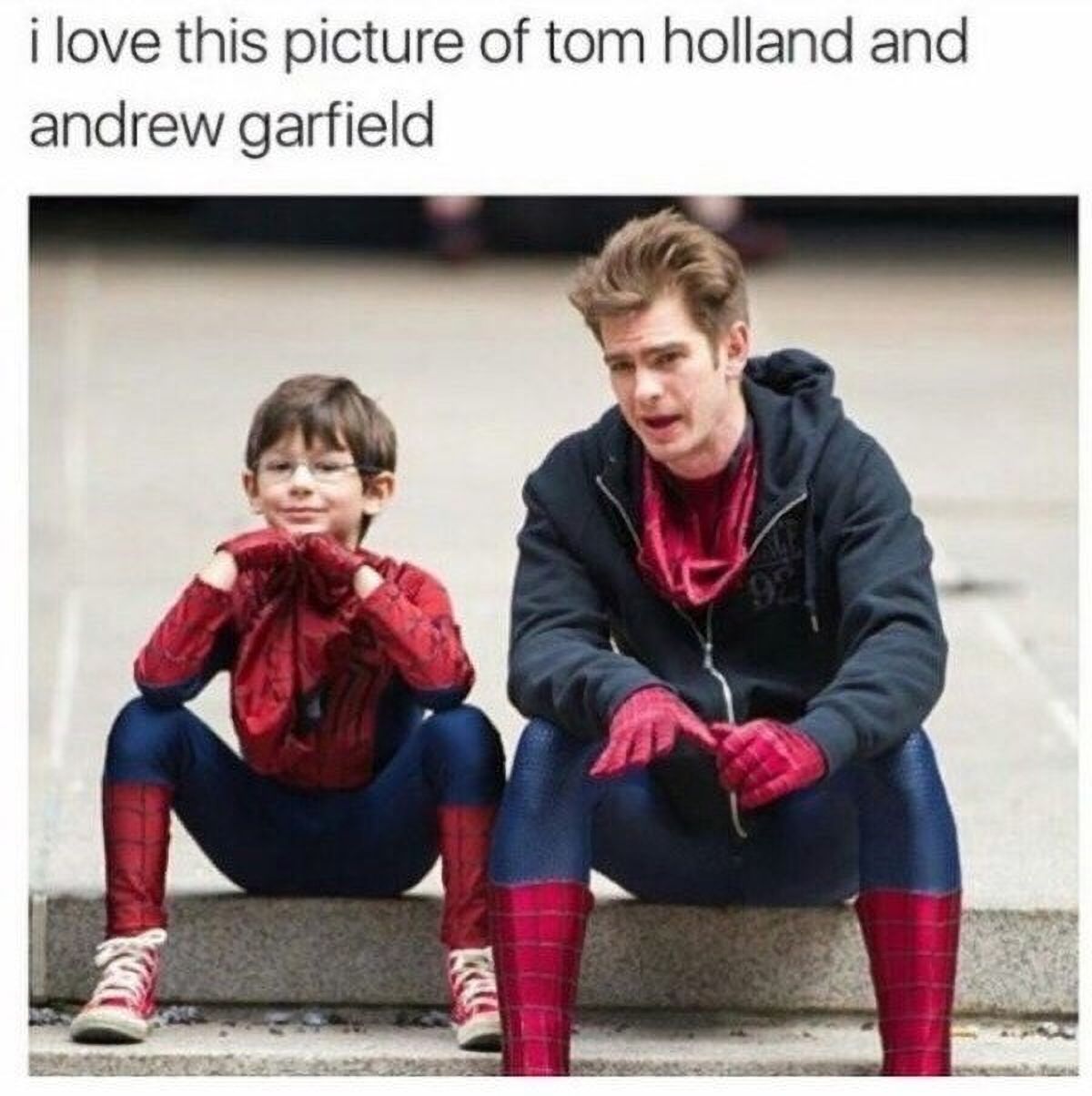 Andrew Garfield With Tom Holland
