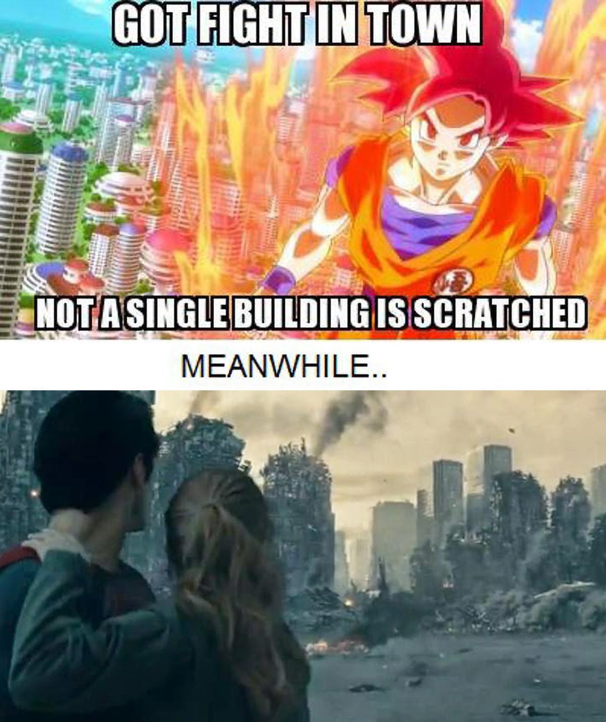 Superman Destroys Metropolis