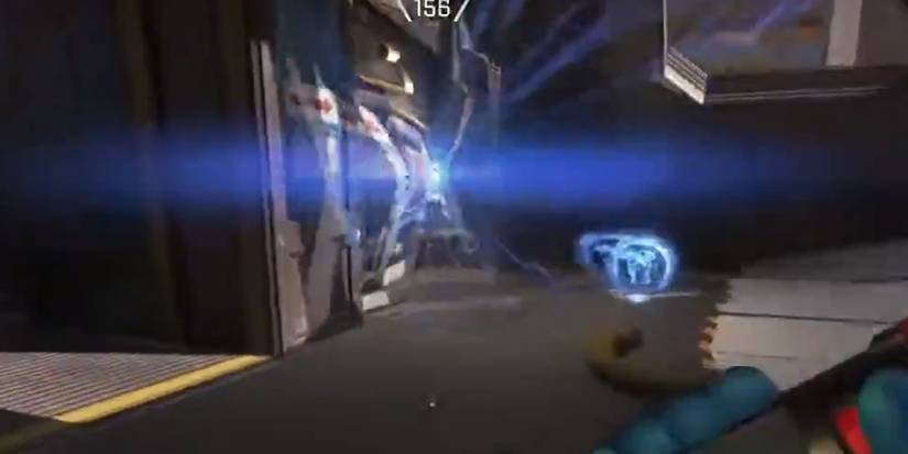 A Black Hole being activated near a door