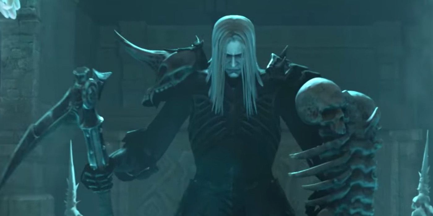 A Necromancer wielding his bone weapons - Diablo Most Powerful Non Celestial People