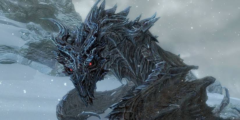 alduin in snow