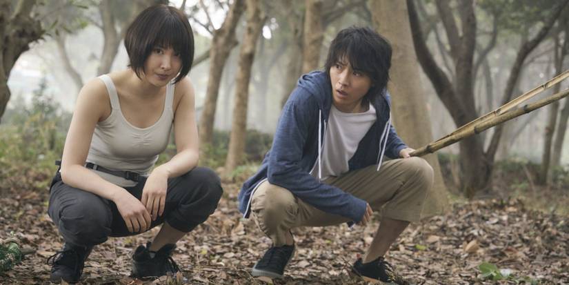 Scene from live-action adaptation of Alice in Borderland manga.