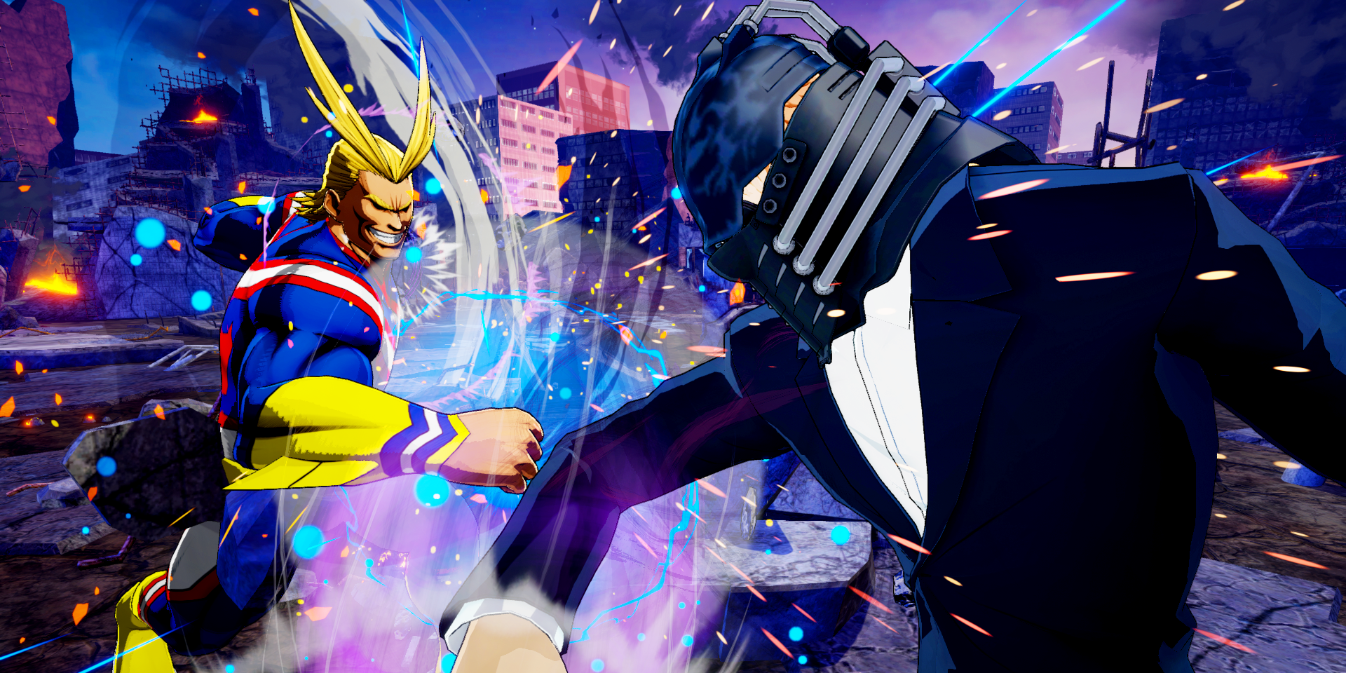 All Might and All for One in My Hero One's Justice 2