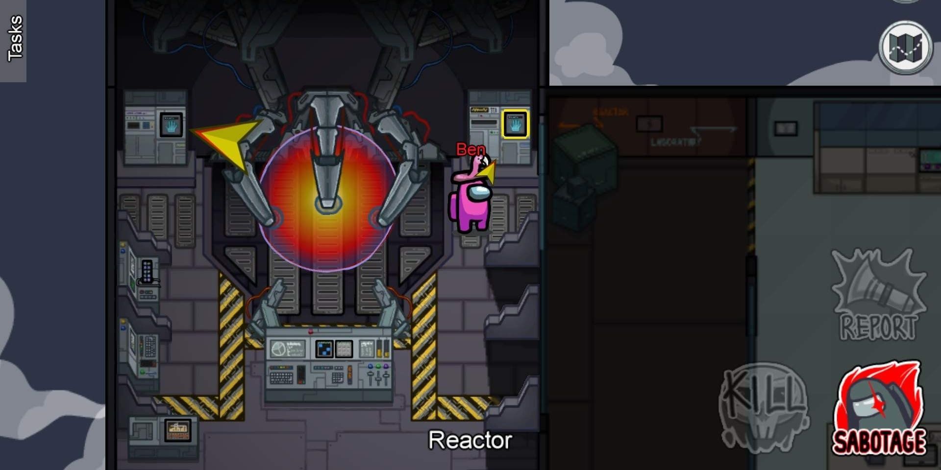 The reactor on Mira HQ in Among Us