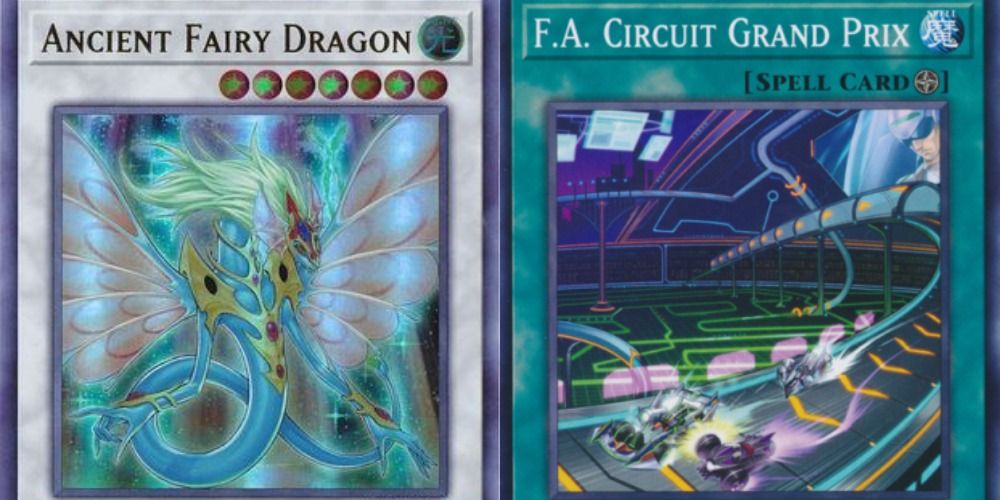 Ancient Fairy Dragon and F.A. Circuit Grand Prix TCG cards