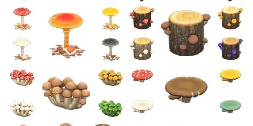 Animal Crossing has many Mushroom DIYs for autumn