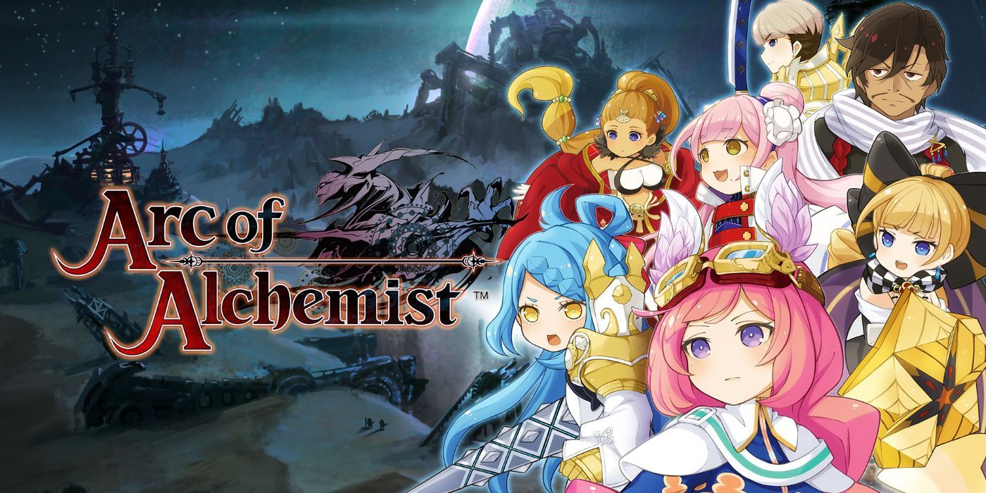 Arc Of Alchemist characters and title screen