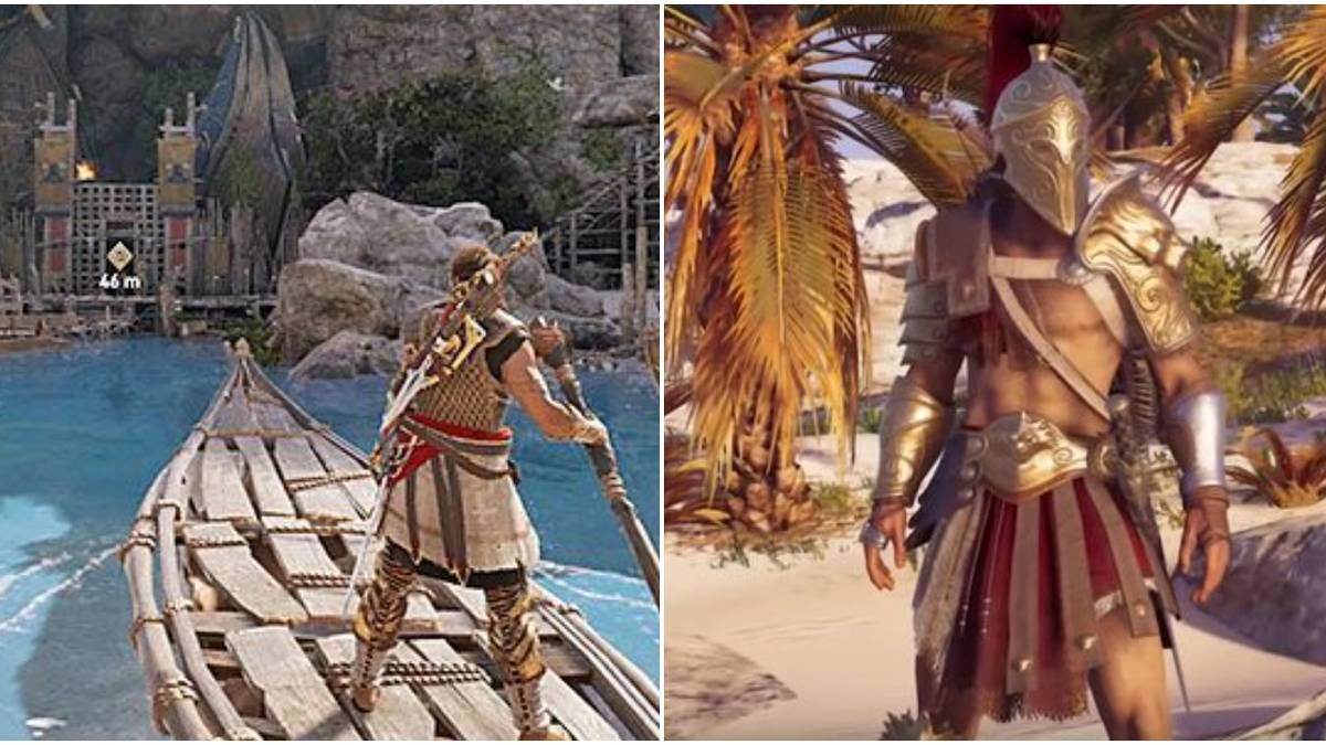 The Entrance and Armor Set for the Arena in Assassin's Creed Odyssey