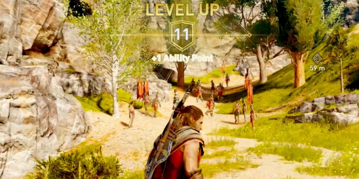 Level Up Notification for Alexios in Assassin's Creed Odyssey