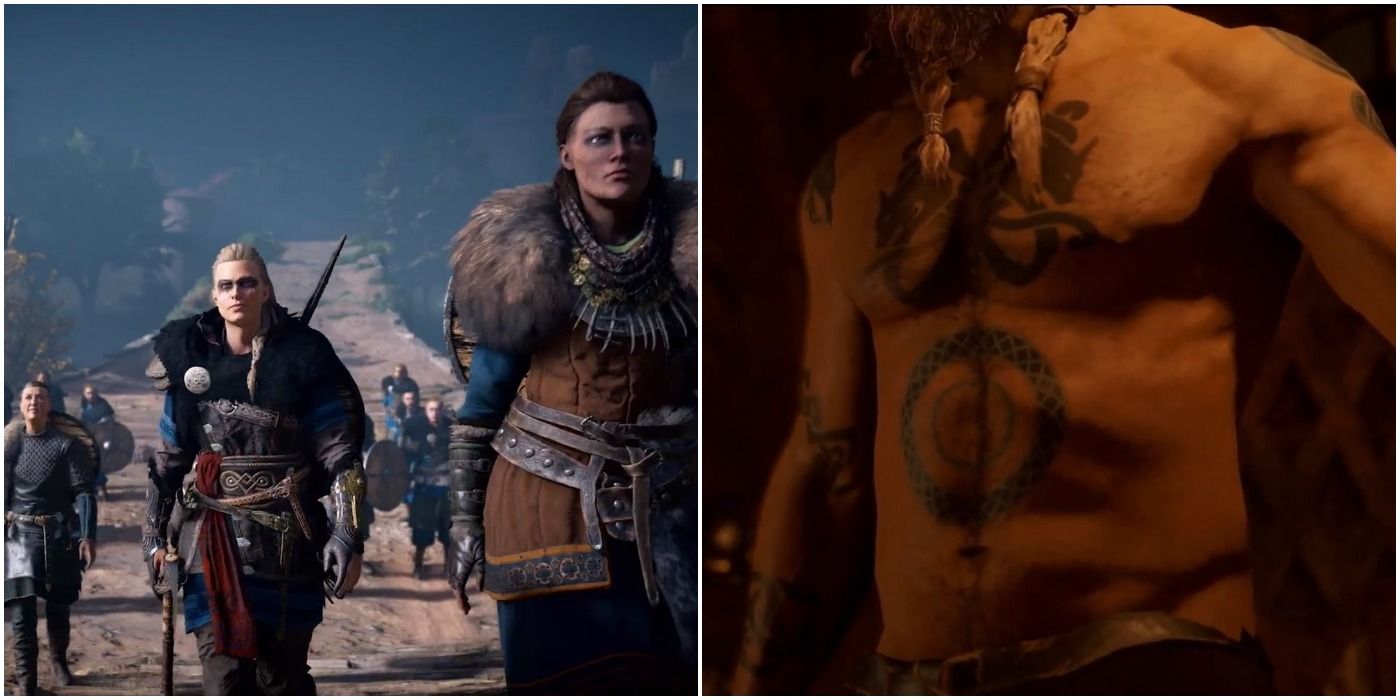 Assassins Creed Valhalla Collage Female Vikings And Tattoos