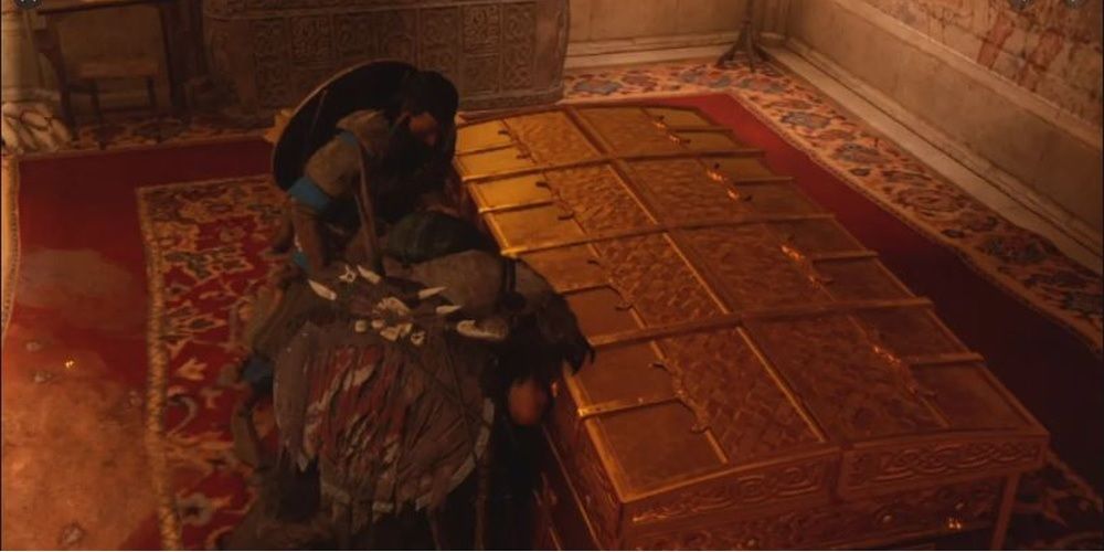 Assassins Creed Valhalla Eivor And Crewmate Opening Chest Together