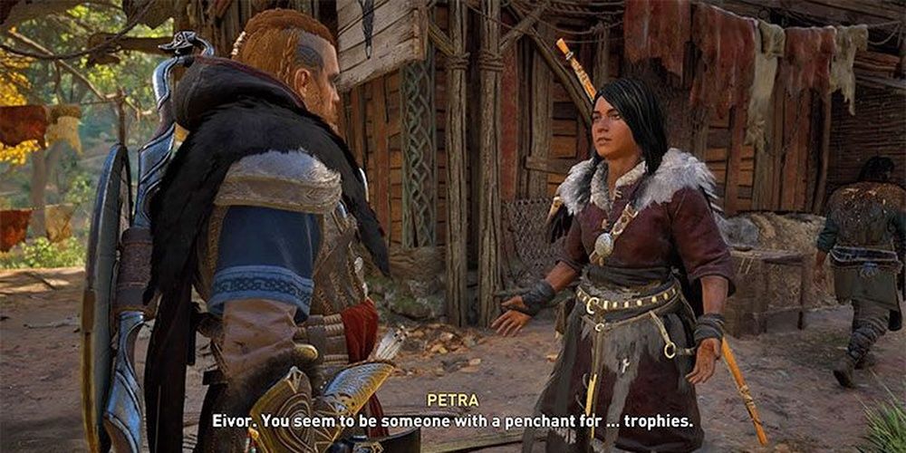 Assassins Creed Valhalla Eivor And Petra Discussing Trophies