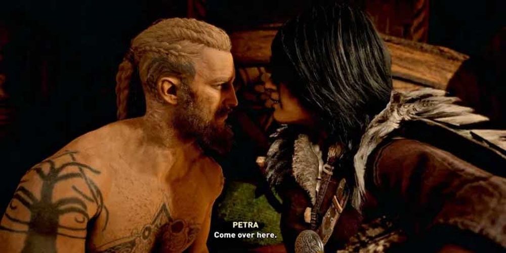 Assassins Creed Valhalla Eivor And Petra Romance In Bed
