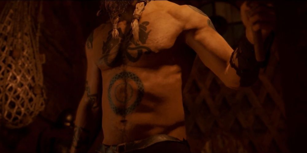 Assassins Creed Valhalla Eivor Chest And Belly Tattoos