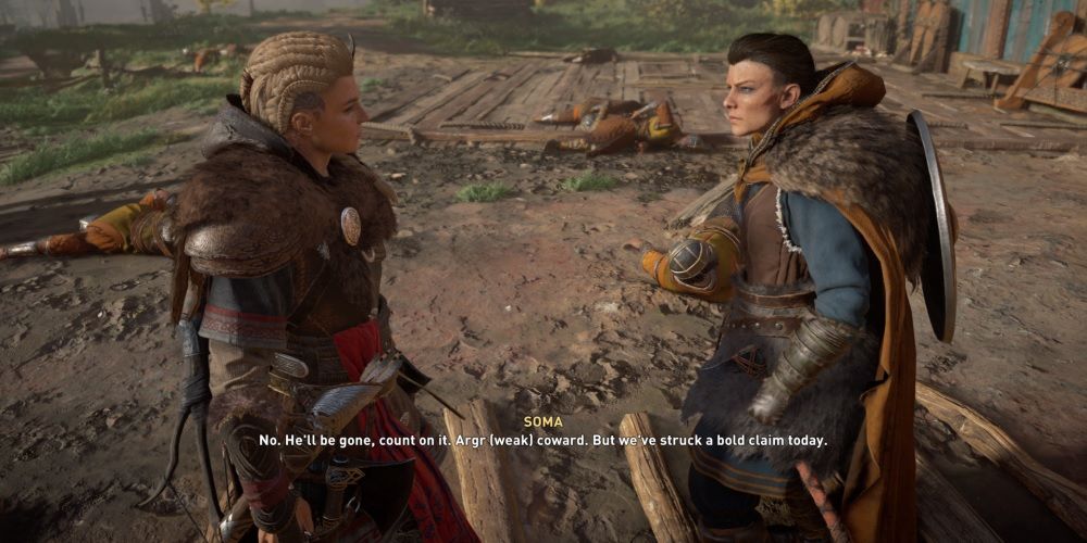 Assassins Creed Valhalla Eivor Talking With Soma Cutscene