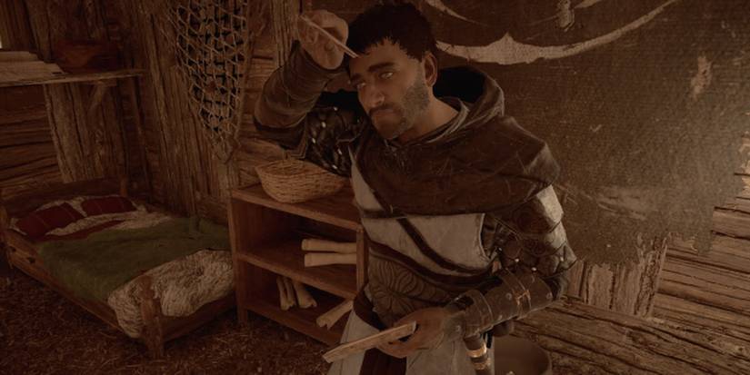 Assassins Creed Valhalla Hytham Scratching His Head