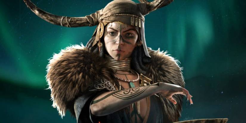 Assassins Creed Valhalla Valka Promotional Art Seer With Bowl