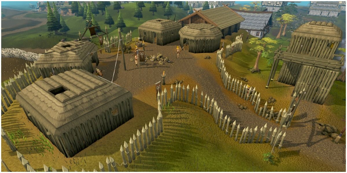 A Screencap Of Barbarian Village in RuneScape