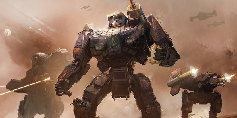 A battlemech in BattleTech