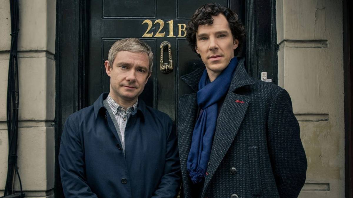 Benedict Cumberbatch and Martin Freeman in Sherlock