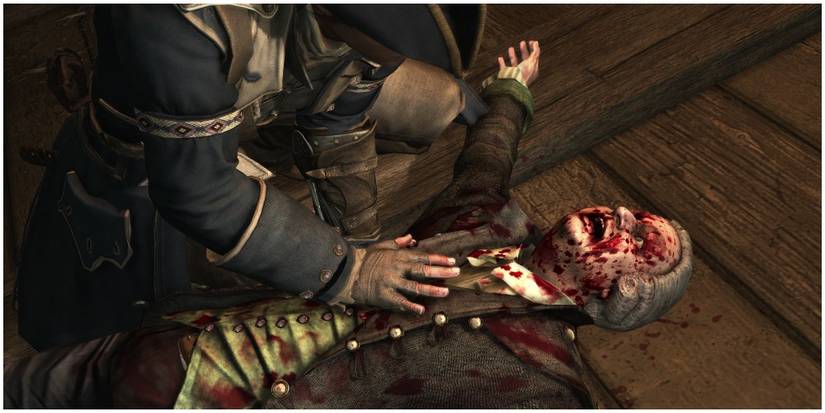 Benjamin Church as he is assassinated by Connor