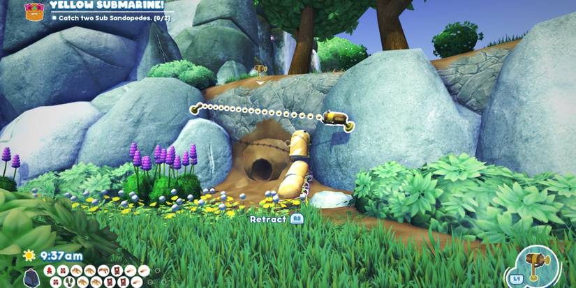 A Trip Shot setup in Bugsnax