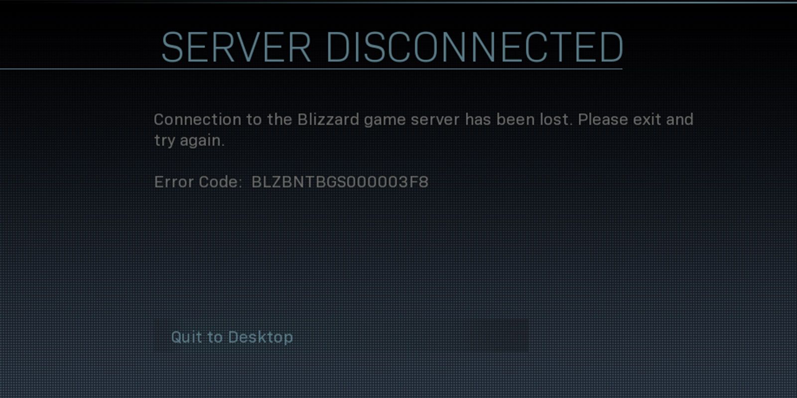 Call of Duty Connection Failed