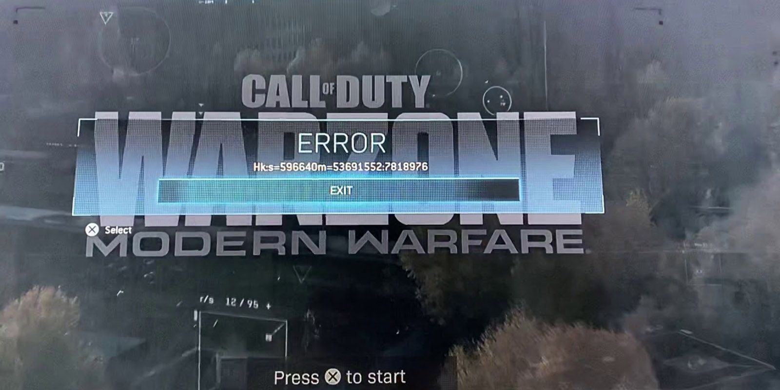 Call of Duty Warzone Error hk