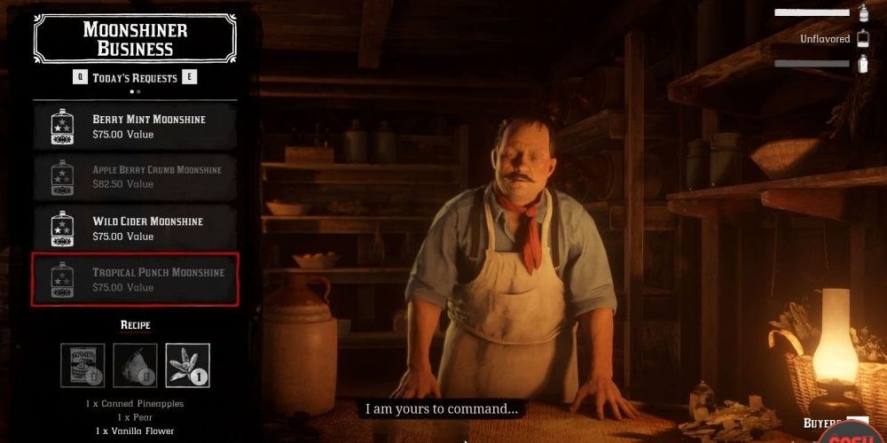 Tropical Punch Moonshine Recipe Red Dead Online