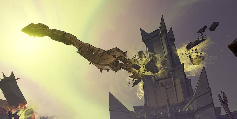 Buzzaxe in the tower of Castle Crimson