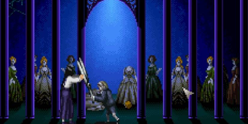 SNES Clock Tower Scissorman Hall Of Mirrors