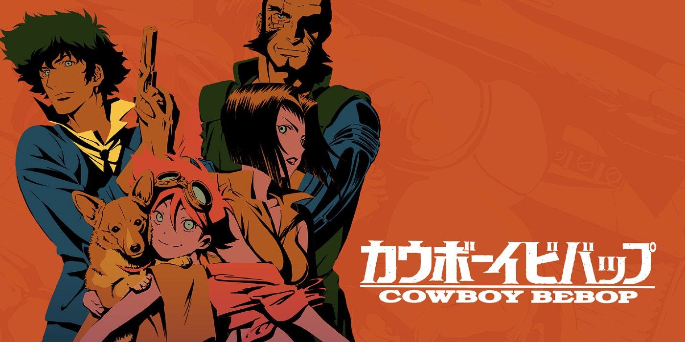 Photo of the cast from the Cowboy Bebop anime.