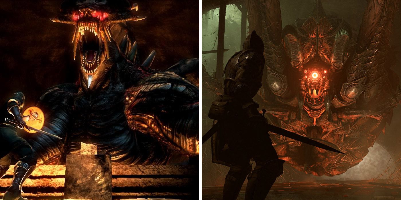 Demon's Souls Remake - All Bosses Model Comparison - Side by Side