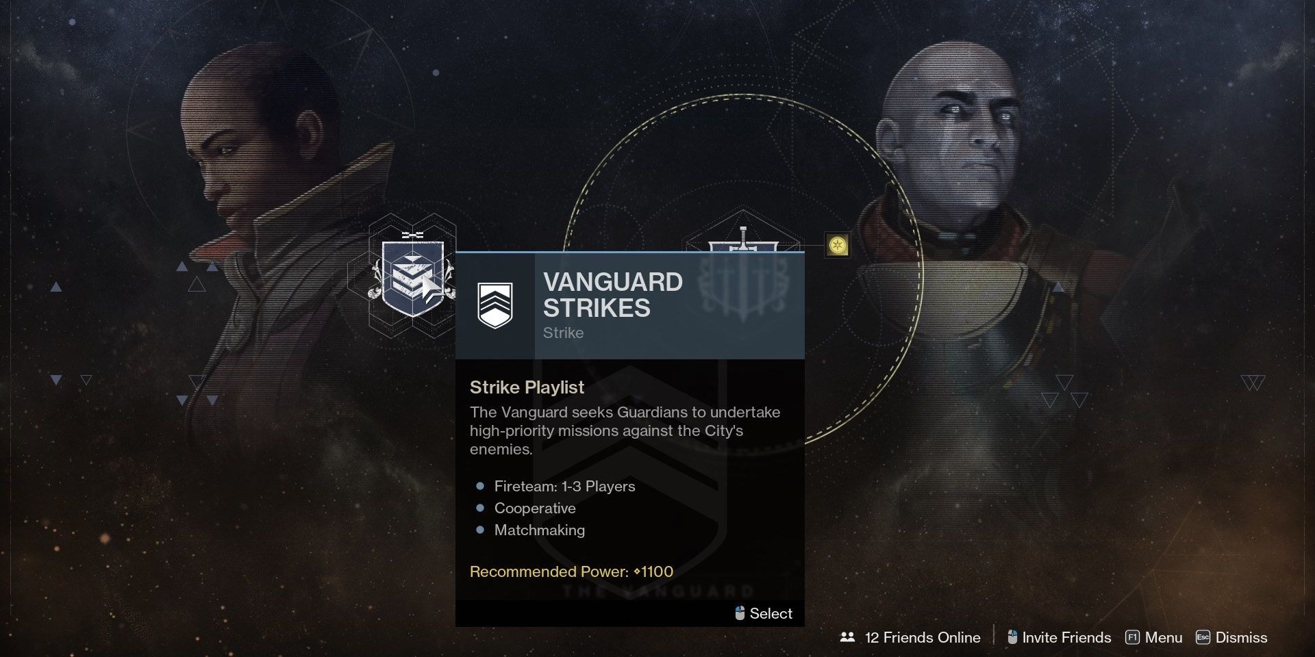 Destiny 2 Strike Power Requirement