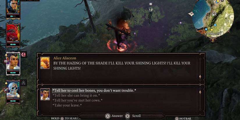 Dialogue with Alice away from the totems- Divinity Original Sin 2 Alice Alisceon Tips