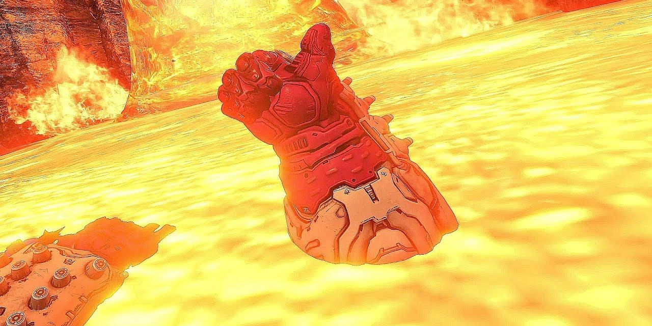 Doom Eternal Doom Guy Terminator Thumbs Up Lava Death