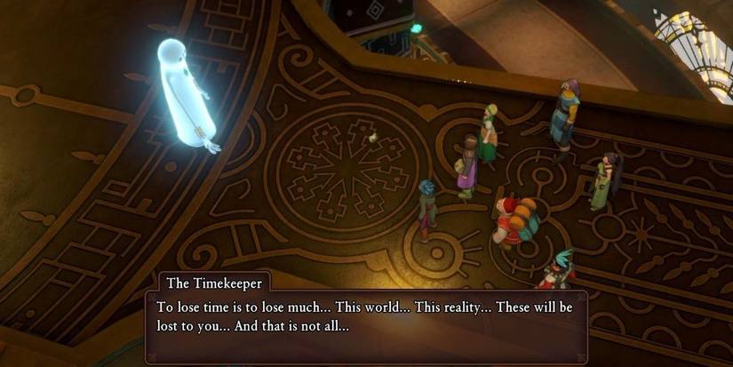 Dragon Quest 11 the cast and the timekeeper Cropped