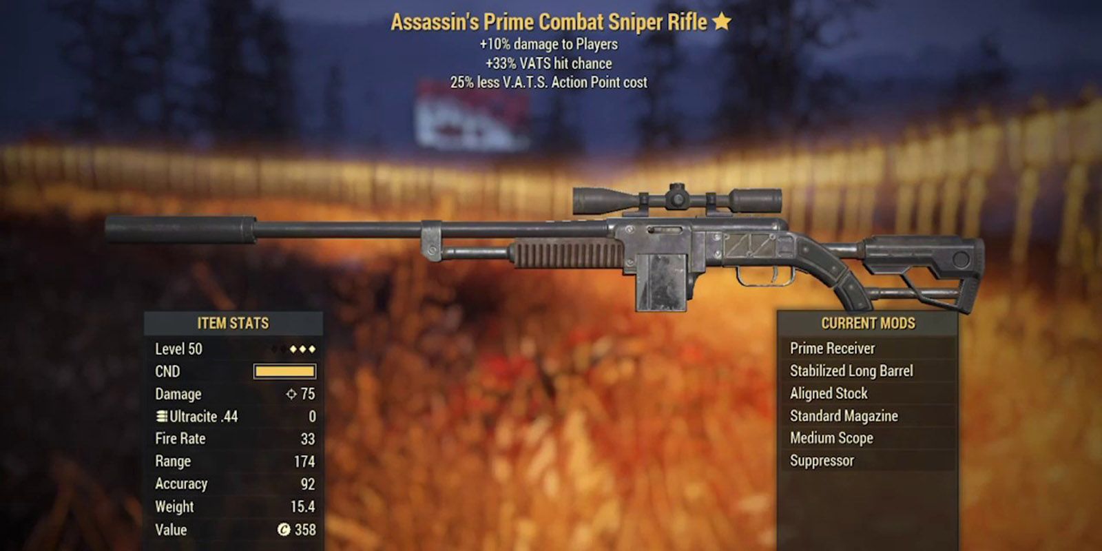 Fallout 76 Legendary Weapon