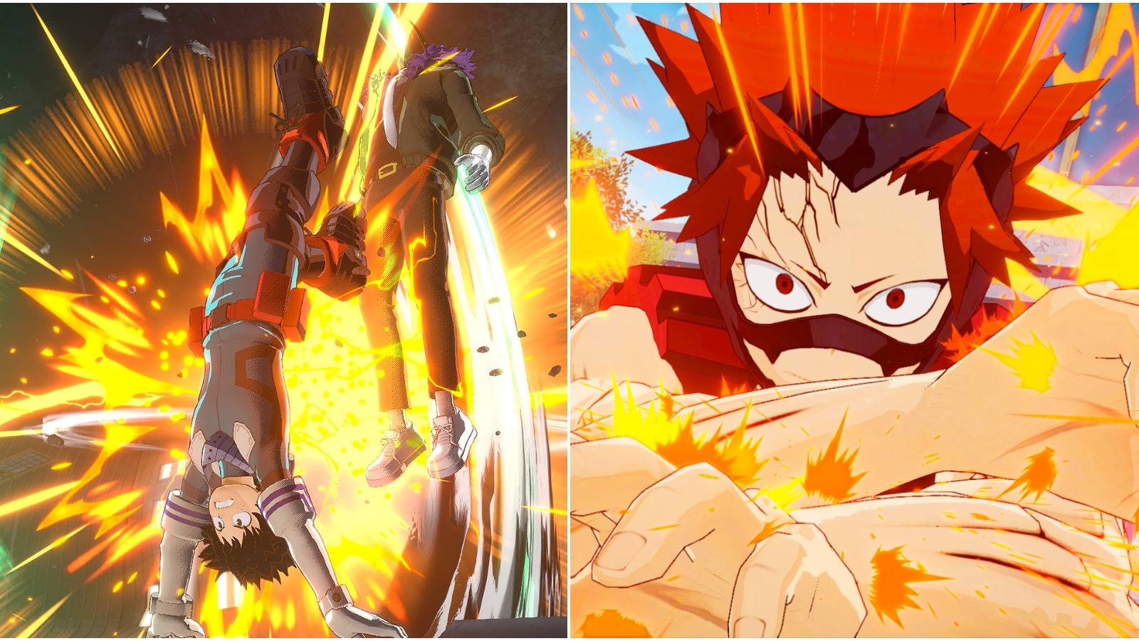Featured - My Hero One's Justice 2, Deku and Kirishima Fighting