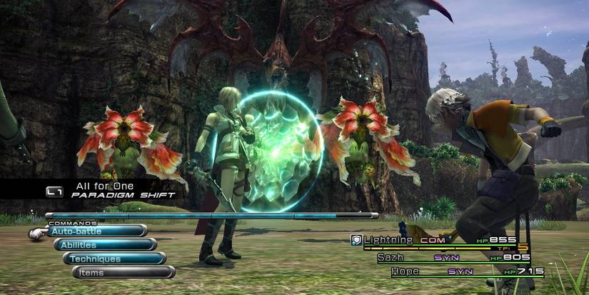 Final Fantasy 13 Gran Pulse Battle Lightning Hope