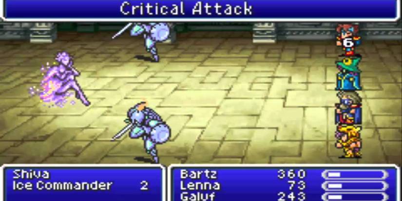 Final Fantasy 5 Battle Shiva Bartz Galuf