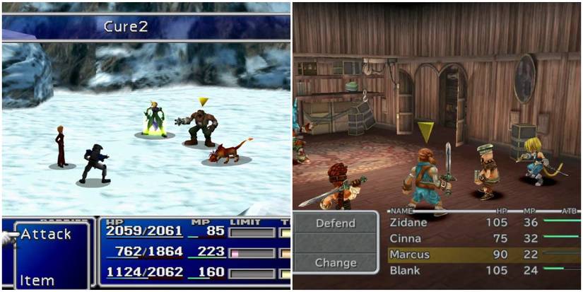 Final Fantasy 7 Battle Final Fantasy 9 Battle Cloud Barrett Zidane