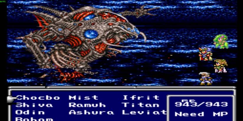 SNES Final Fantasy IV Final Boss Fight