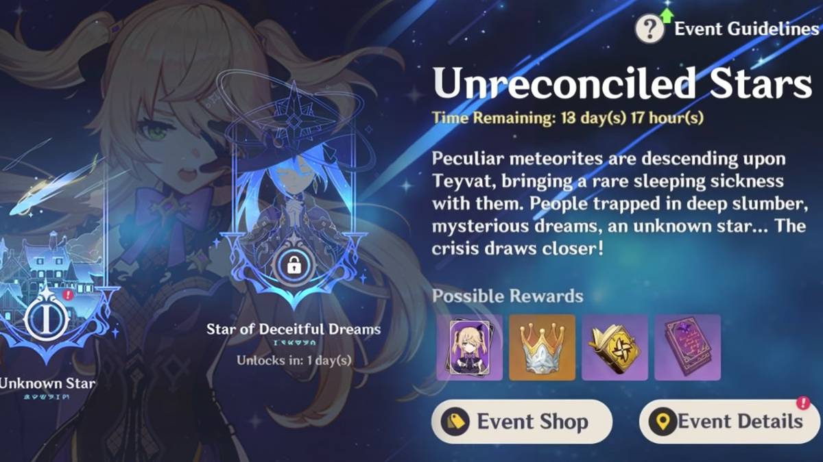 Genshin Impact Unreconciled Stars Event