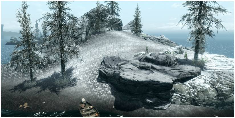 A view of the nirnroot island near Solstheim
