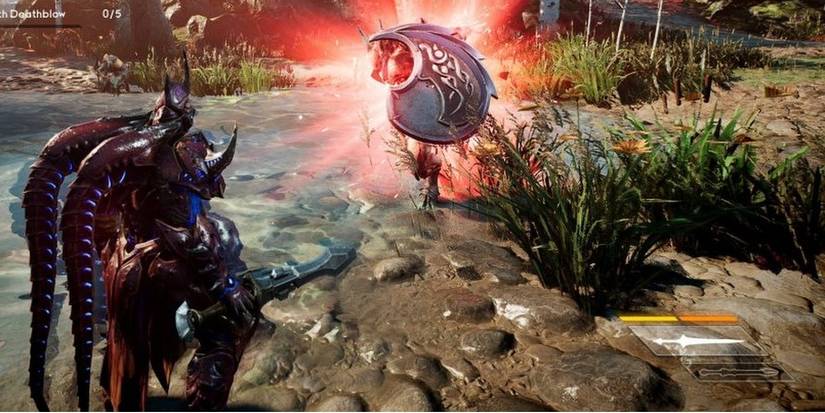 Godfall Enemy With Shield Being Killed By Soulshatter