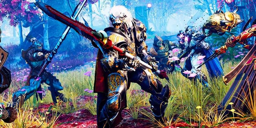 Godfall Valorant Knight Surrounded By Enemies