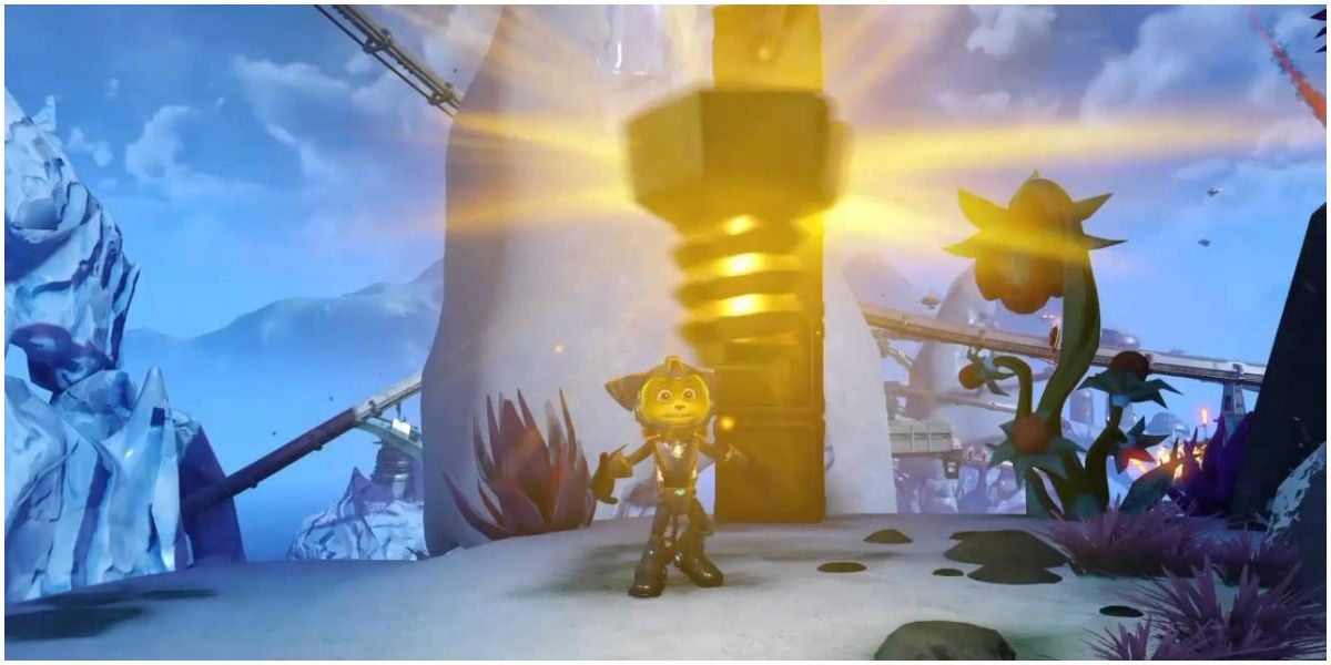 A Golden Bolt in Ratchet and Clank