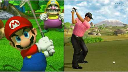 Mario and Tiger Woods