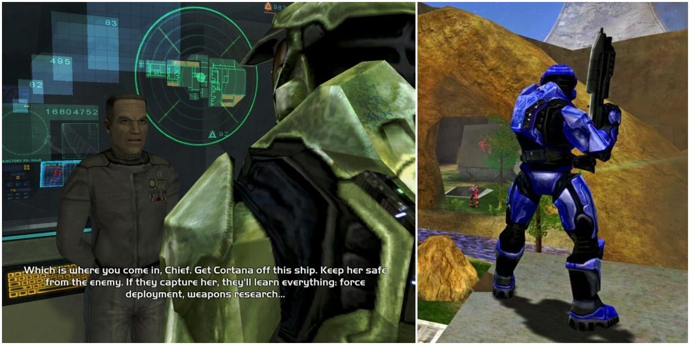 images from the original Xbox game Halo: Combat Evolved